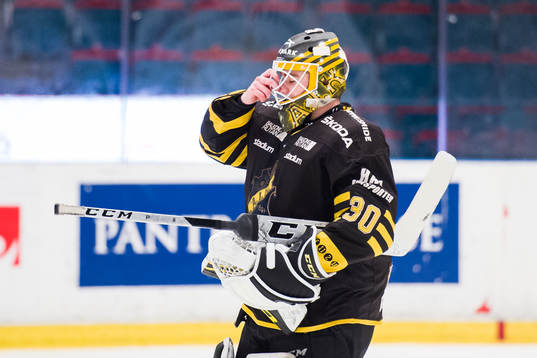 s målvakt Erik Källgren deppar