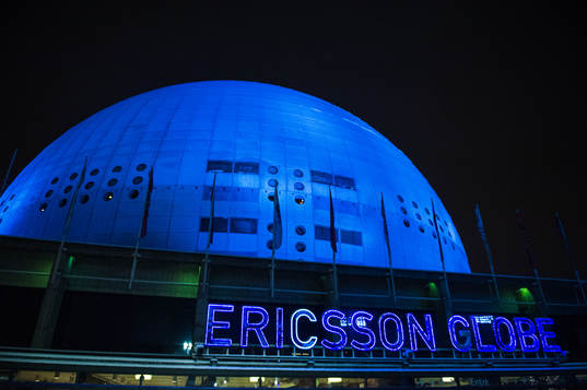Exteriör vy av Globen