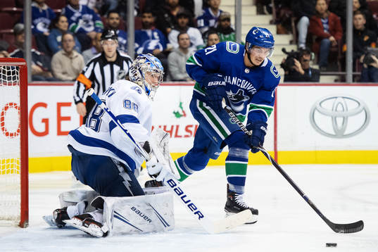 Goalkeeper Andrei Vasilevskiy of Tampa Bay Lightning and