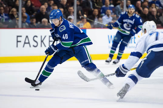 Elias Pettersson of Vancouver Canucks
