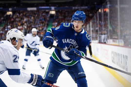 Elias Pettersson of Vancouver Canucks