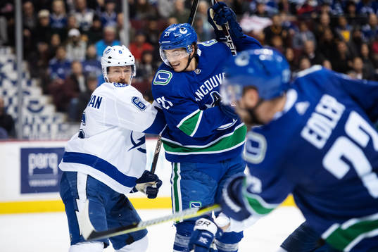 Anton Strålman of Tampa Bay Lightning and Loui Eriksson of