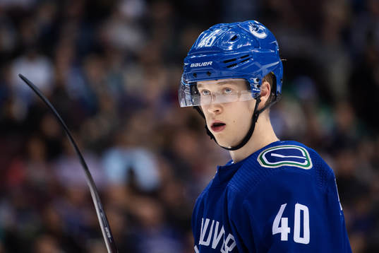 Elias Pettersson of Vancouver Canucks