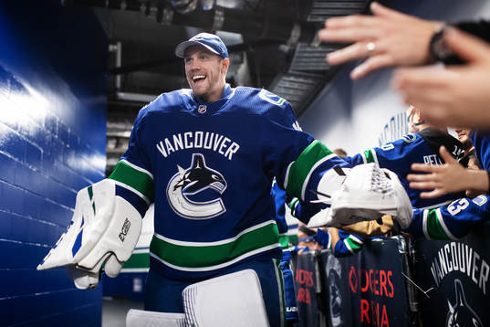 Goaltender Jacob Markström of Vancouver Canucks