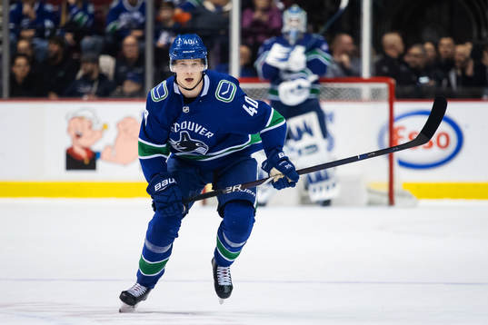 Elias Pettersson of Vancouver Canucks