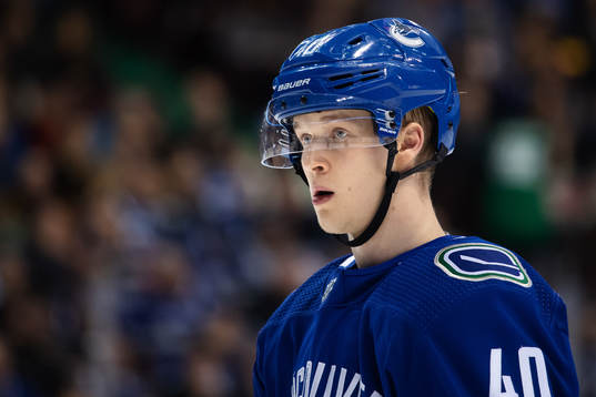 Elias Pettersson of Vancouver Canucks