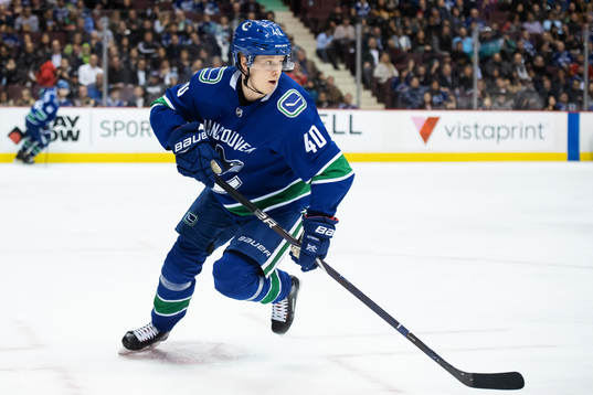 Elias Pettersson of Vancouver Canucks