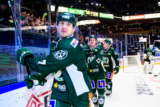 Färjestads Johan Ivarsson, Daniel Viksten och Gustav