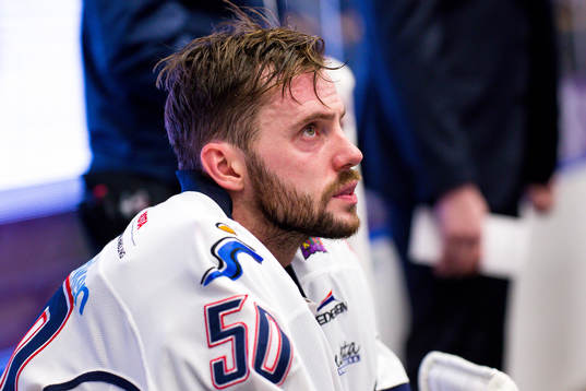 Linköpings målvakt Jonas Gustavsson deppar