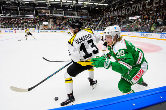 Brynäs Ryan Gunderson och Rögles Erik Andersson