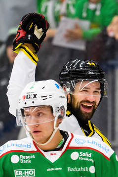 Brynäs Johan Alcén jublar