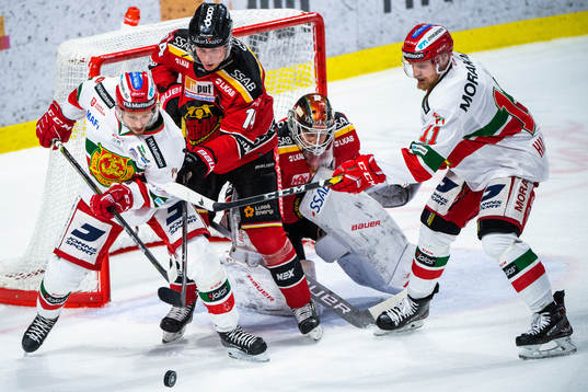 Moras Mathias Bromé, Luleås Jonas Berglund och Moras