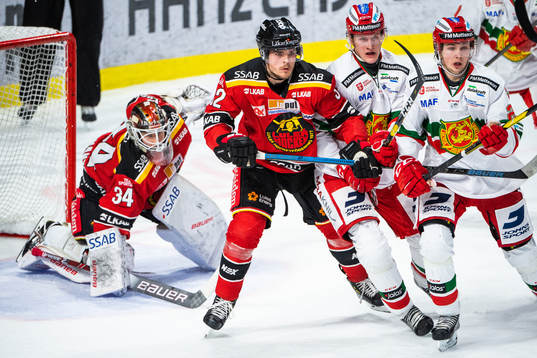 Luleås Oscar Engsund och Moras Adam Edström samt Nils