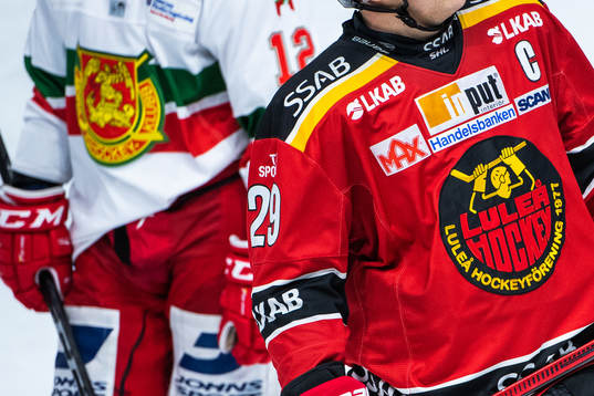 Moras och Luleås klubbmärken