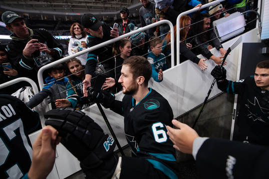 Melker Karlsson of San Jose Sharks
