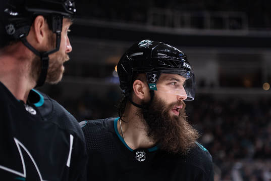 Brett Burns of San Jose Sharks