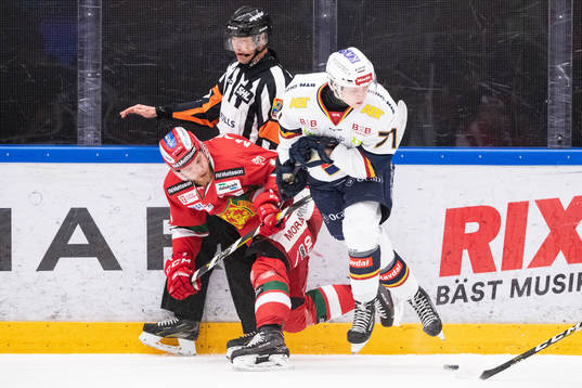 Moras Alexander Hilmerson  och Djurgårdens Jonathan