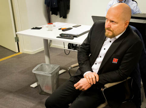 Örebros sportchef Niklas Johansson i tränarrummet