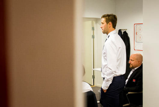 Örebros assisterande tränare Henrik Löwdahl och