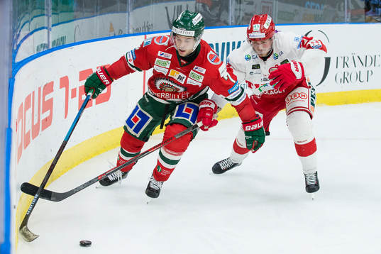 Frölundas Pathrik Westerholm och Timrås Hampus Larsson