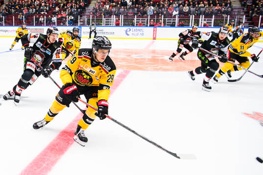 Malmö Redhawks Lars Bryggman och Luleås Erik Gustafsson