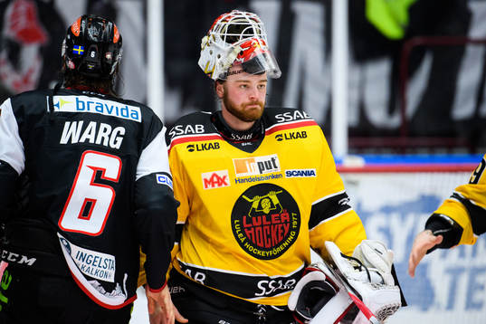 Luleås målvakt Niklas Rubin deppar