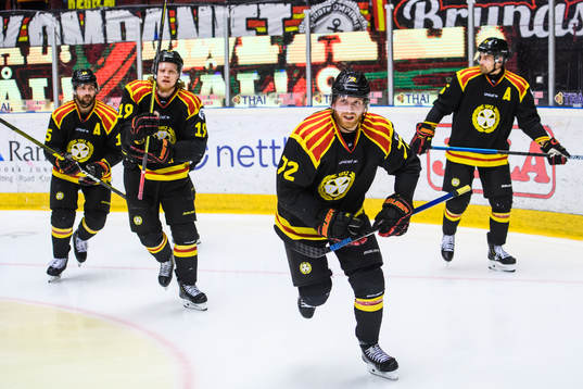 Brynäs Joachim Rohdin jublar