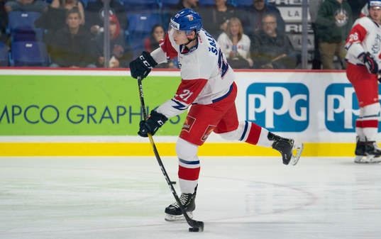 Radim Salda #21 of the Czech Republic