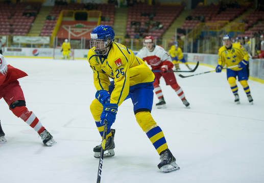 Sweden defenceman Philip Broberg (25)