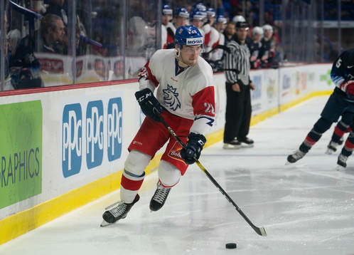 Krystof Hrabik #26 of the Czech Republic
