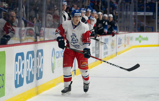 Jakub Lauko #15 of the Czech Republic