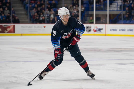 Oliver Wahlstrom #18 of the United States