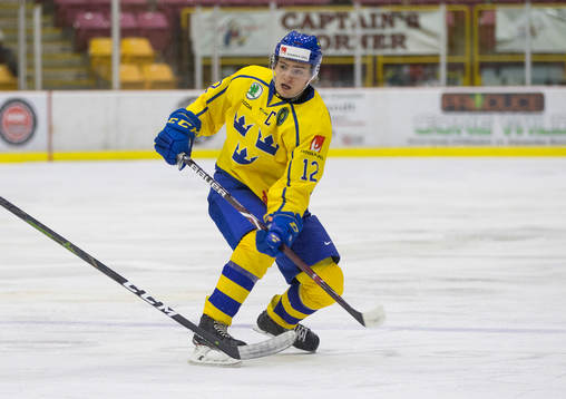 Sweden defenceman Erik Brännström (12)