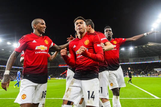 Jesse Lingard of Manchester United celebrates