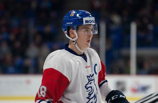 Martin Necas #18 of the Czech Republic