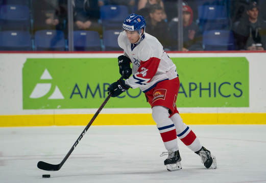 Petr Cajka #24 of the Czech Republic