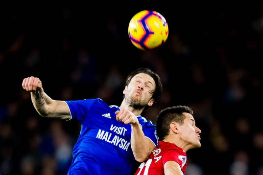 Harry Arter of Cardiff and Ander Herrera of Manchester