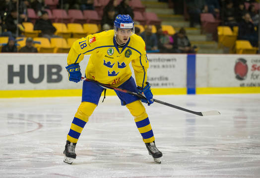 Sweden forward Jacob Olofsson (18)