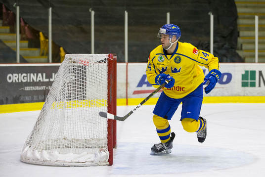 Sweden forward Hugo Leufvenius (14)