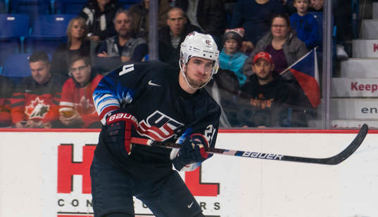 Mattias Samuelsson #24 of the United States