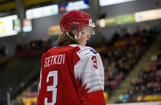 Denmark defenceman Malte Setkov (3)