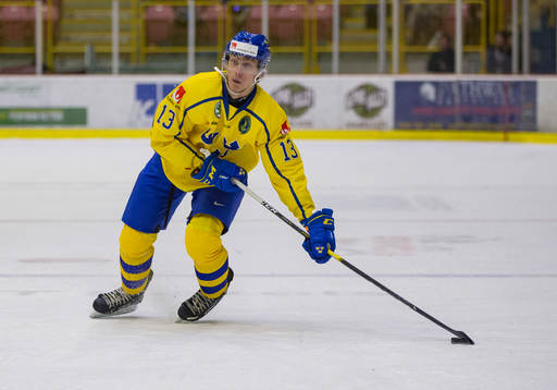 Sweden forward Johan Södergran (13)