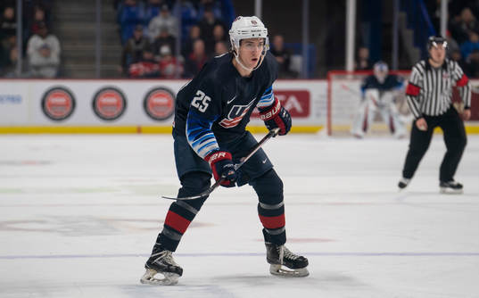 Phil Kemp #25 of the United States