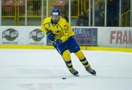 Sweden defenceman Philip Broberg (25)