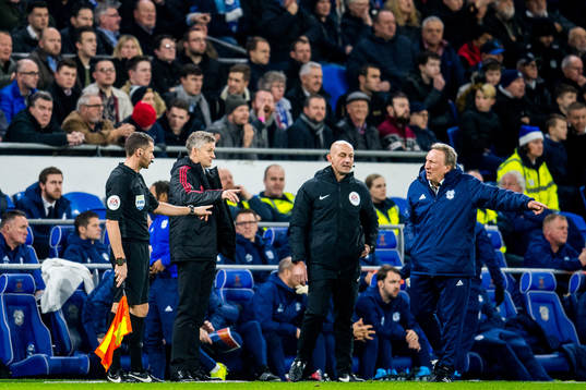 Ole Gunnar Solskjær, manager of Manchester United, and