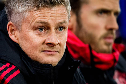 Ole Gunnar Solskjær, manager of Manchester United, and