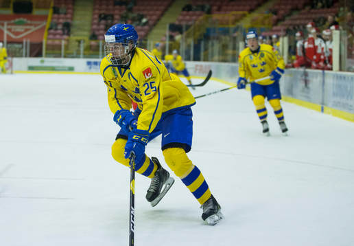 Sweden defenceman Philip Broberg (25)
