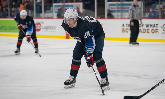 Joel Farabee #28 of the United States