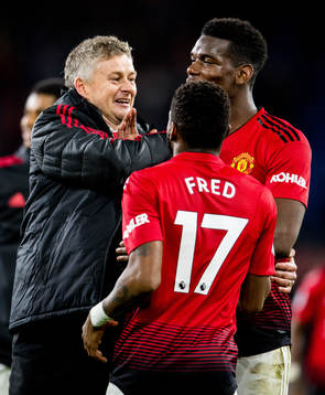 Ole Gunnar Solskjær, manager of Manchester United, Fred