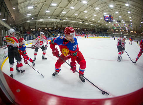 Russia forward Ivan Muranov (23)